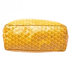 Goyard Jaune Goyardine Coated Canvas St. Louis PM Tote 