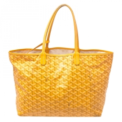 Goyard Jaune Goyardine Coated Canvas St. Louis PM Tote 