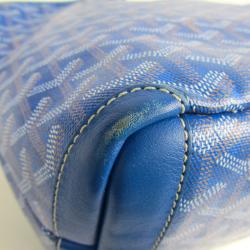 Pre Owned Goyard Blue Goyardine PVC Artois PM Tote
