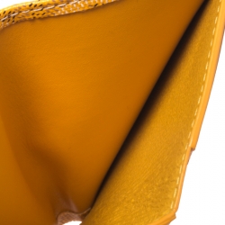 Pre Owned Goyard Orange Goyardine Coated Canvas St. Marc Bifold Card Holder