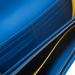 GOYARD Blue ine Coated Canvas Varenne Continental Wallet in 2023
