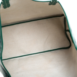 Pre Owned Goyard Green Goyardine Coated Canvas St. Louis PM Tote