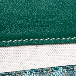 Pre Owned Goyard Green Goyardine Coated Canvas St. Louis PM Tote