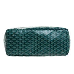 Pre Owned Goyard Green Goyardine Coated Canvas St. Louis PM Tote