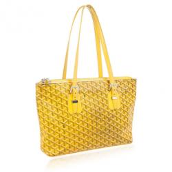 Pre Owned Goyard Yellow Okinawa PM Tote