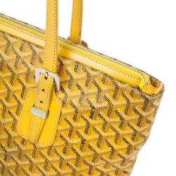Pre Owned Goyard Yellow Okinawa PM Tote