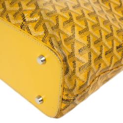 Pre Owned Goyard Yellow Okinawa PM Tote