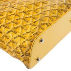 Pre Owned Goyard Yellow Okinawa PM Tote