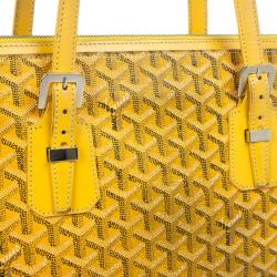 Pre Owned Goyard Yellow Okinawa PM Tote
