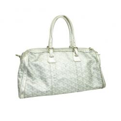 مملوكة مسبقًا حقيبة غويارد "غوياردين كروازير 40" جلد فضي 