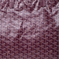 مملوكة مسبقًا حقيبة يد غويارد "هاردي پي إم" جلد و كانفاس مقوى غوياردين عنابي