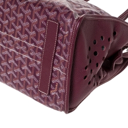 مملوكة مسبقًا حقيبة يد غويارد "هاردي پي إم" جلد و كانفاس مقوى غوياردين عنابي