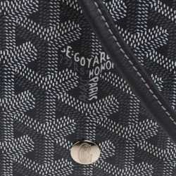 Pre Owned Goyard Grey Goyardine Coated Canvas Plumet Crossbody Bag