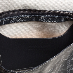 Pre Owned Goyard Grey Goyardine Coated Canvas Plumet Crossbody Bag
