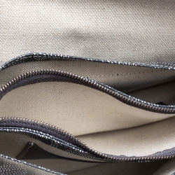 Pre Owned Goyard Grey Goyardine Coated Canvas Plumet Crossbody Bag