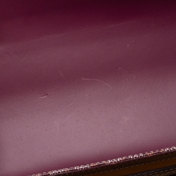 مملوكة مسبقًا Goyard Burgundy Coated Canvas and Leather MM Saigon Top Handle Bag