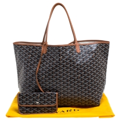 Pre Owned Goyard Brown Goyardine Coated Canvas St. Louis GM Tote