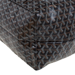 Pre Owned Goyard Brown Goyardine Coated Canvas St. Louis GM Tote