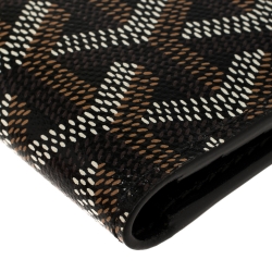 Goyard Black Goyardine Coated Canvas Bi Fold Wallet
