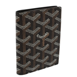 Goyard Black Goyardine Coated Canvas Bi Fold Wallet