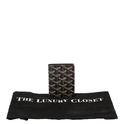 Goyard Black Goyardine Coated Canvas Bi Fold Wallet