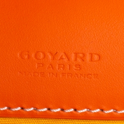 Pre Owned Goyard Orange Goyardine Coated Canvas and Leather Belvedere II PM Bag