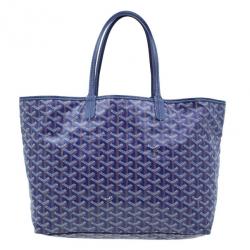 Pre Owned Goyard Purple Canvas Saint Louis Tote