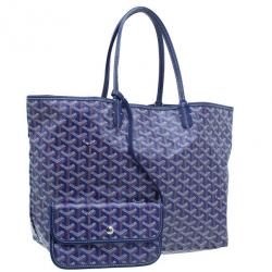Pre Owned Goyard Purple Canvas Saint Louis Tote
