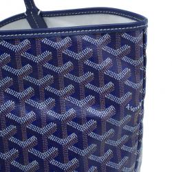 Pre Owned Goyard Purple Canvas Saint Louis Tote