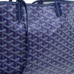 Pre Owned Goyard Purple Canvas Saint Louis Tote