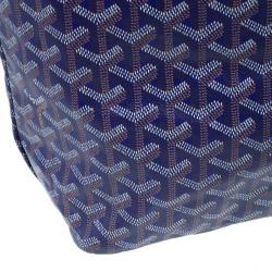 Pre Owned Goyard Purple Canvas Saint Louis Tote