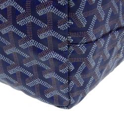 Pre Owned Goyard Purple Canvas Saint Louis Tote