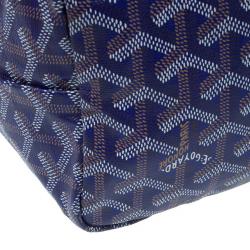Pre Owned Goyard Purple Canvas Saint Louis Tote