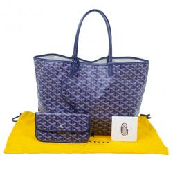 Pre Owned Goyard Purple Canvas Saint Louis Tote