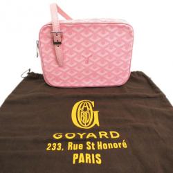 Pre Owned Goyard Pink Canvas Yona PM