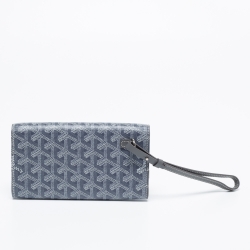 Goyard Grey Coated Canvas and Leather Mini Monte Carlo Phone Case