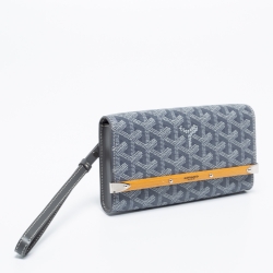Goyard Grey Coated Canvas and Leather Mini Monte Carlo Phone Case
