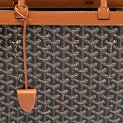 Pre Owned Goyard Tan Goyardine Coated Canvas and Leather Bellechasse PM Tote