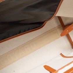 Pre Owned Goyard Tan Goyardine Coated Canvas and Leather Bellechasse PM Tote
