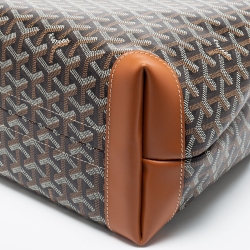 Pre Owned Goyard Tan Goyardine Coated Canvas and Leather Bellechasse PM Tote