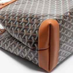 Pre Owned Goyard Tan Goyardine Coated Canvas and Leather Bellechasse PM Tote