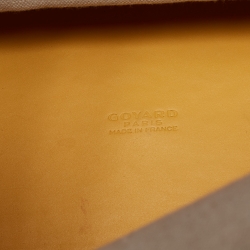 Pre Owned Goyard Yellow Goyardine Coated Canvas and Leather Marquises Tote