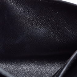 Pre Owned Goyard Black Goyardine Coated Canvas Double Flap Continental Wallet