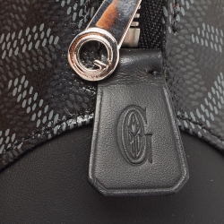 Goyard Black Goyardine Coated Canvas and Leather Vendome Satchel