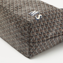 Pre Owned Goyard Black Goyardine Coated Canvas Saint Louis GM Tote