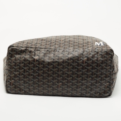 Pre Owned Goyard Black Goyardine Coated Canvas Saint Louis GM Tote