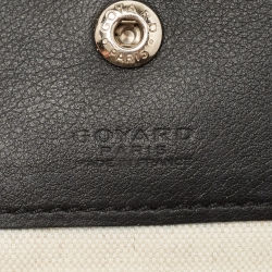 Pre Owned Goyard Black Goyardine Coated Canvas Saint Louis GM Tote
