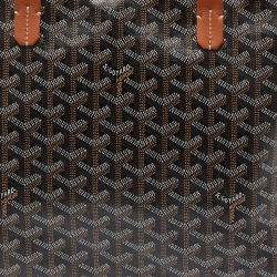 Pre Owned Goyard Brown Goyardine Coated Canvas and Leather Artois MM Tote