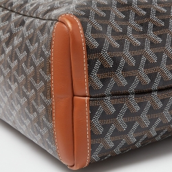 Pre Owned Goyard Brown Goyardine Coated Canvas and Leather Artois MM Tote