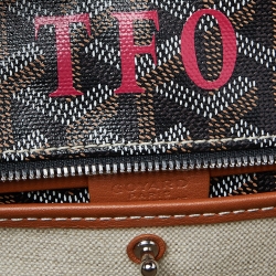 Pre Owned Goyard Brown Goyardine Coated Canvas and Leather Artois MM Tote